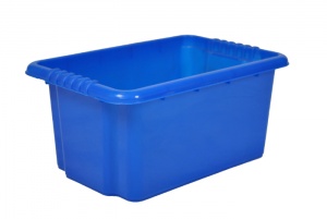 Download 14 Litre Blue Stack and Nest Plastic Storage Boxes Yellowimages Mockups